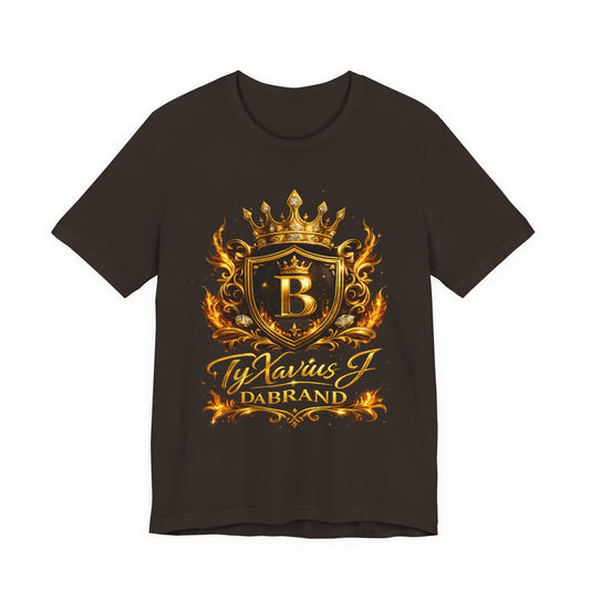 TyxaviusJDaBrand Collection— Golden Royal Crest T-Shirt